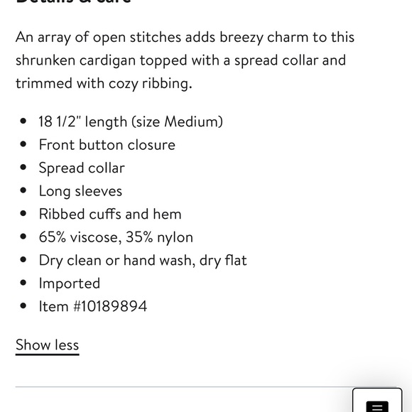 FRAME open stitch shrunken cardigan new never worn - Picture 9 of 9